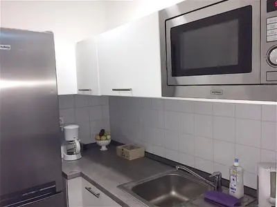 Küche/Küchenzeile in der Unterkunft Apartment&Rooms near Brandenburg Gate