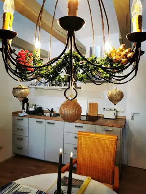 Küche/Küchenzeile in der Unterkunft Maisonette 