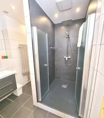 Ein Badezimmer in der Unterkunft Havelapartments