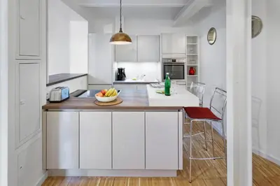 Küche/Küchenzeile in der Unterkunft Elflein Quartier