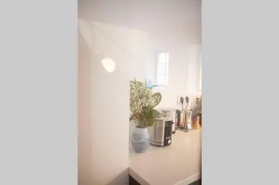 Küche/Küchenzeile in der Unterkunft Charmante, ruhige Ferienwohnung mit Balkon