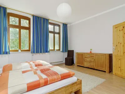 Ein Bett oder Betten in einem Zimmer der Unterkunft Forest Retreat Near Berlin