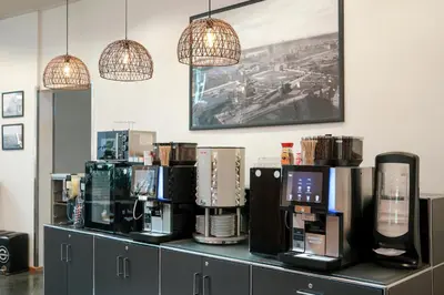 Kaffee-/Teezubehör in der Unterkunft Hotel am Borsigturm