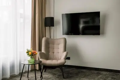 TV/Unterhaltungsangebot in der Unterkunft Hotel am Borsigturm