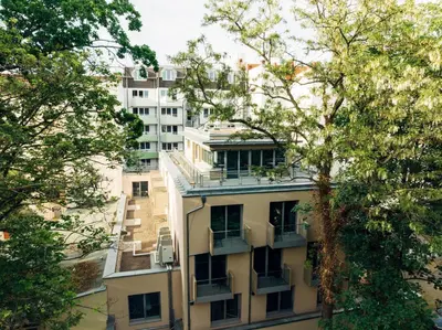Das Gebäude in dem sich das Hotel befindet
