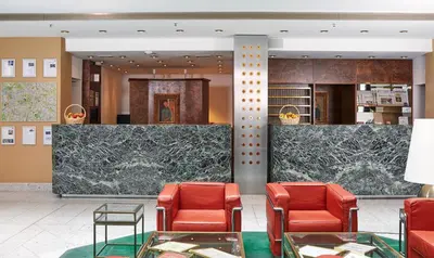 Ein Sitzbereich in der Unterkunft Living Hotel Großer Kurfürst