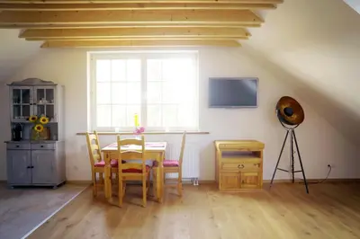 TV/Unterhaltungsangebot in der Unterkunft Ferienwohnung am Mühlenteich
