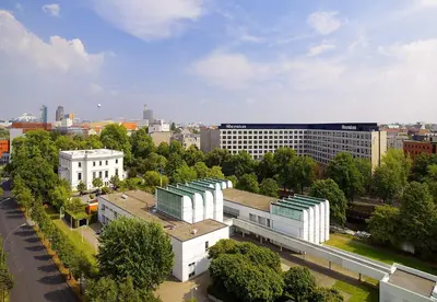 Ein allgemeiner Blick auf Berlin oder ein Stadtblick von des Hotels aus