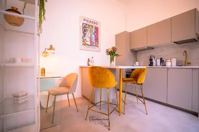 Küche/Küchenzeile in der Unterkunft Boutique Hotel Kerlin