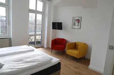 Ein Bett oder Betten in einem Zimmer der Unterkunft Art Hotel Charlottenburger Hof Berlin