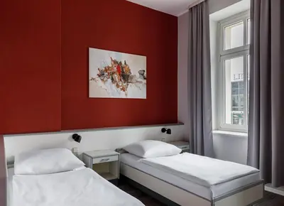 Ein Bett oder Betten in einem Zimmer der Unterkunft Hotel Nova