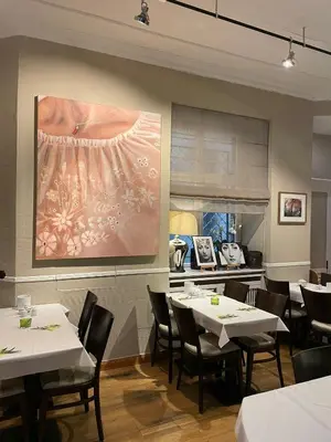 Ein Sitzbereich in der Unterkunft Hotel Elba am Kurfürstendamm - Design Chambers