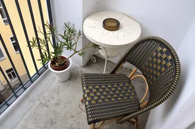Ein Sitzbereich in der Unterkunft Hotel Pension Bella