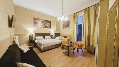 Ein Bett oder Betten in einem Zimmer der Unterkunft Hotel Pension Bella