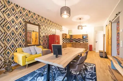 Ein Sitzbereich in der Unterkunft Design Apartments - 