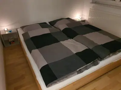 Ein Bett oder Betten in einem Zimmer der Unterkunft DRAGO Helles 3 Raum Appartement auf der Dominsel im Herzen der Stadt