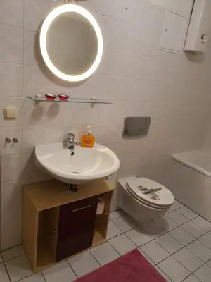 Ein Badezimmer in der Unterkunft DRAGO Helles 3 Raum Appartement auf der Dominsel im Herzen der Stadt