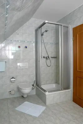 Ein Badezimmer in der Unterkunft Hotel Boltenmühle