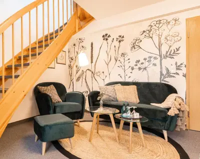 Ein Sitzbereich in der Unterkunft Hotel & Restaurant Am Alten Rhin