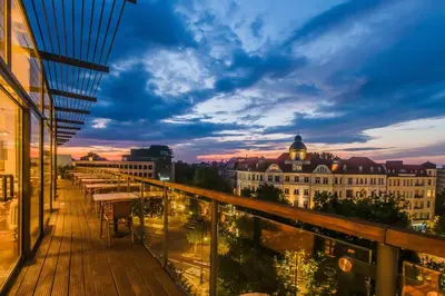 Das Gebäude in dem sich das Hotel befindet