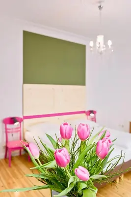 Ein Bett oder Betten in einem Zimmer der Unterkunft Old Town Apartments