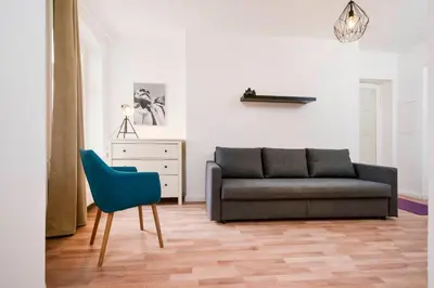 Ein Sitzbereich in der Unterkunft Old Town Apartments