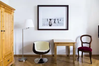 Ein Sitzbereich in der Unterkunft Hotel Residenz Begaswinkel
