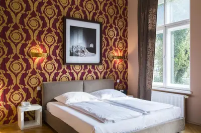 Ein Bett oder Betten in einem Zimmer der Unterkunft Hotel Residenz Begaswinkel