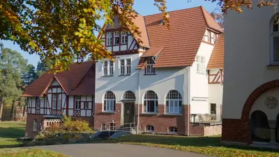 Das Gebäude in dem sich die Ferienwohnung befindet