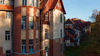 Das Gebäude in dem sich die Ferienwohnung befindet