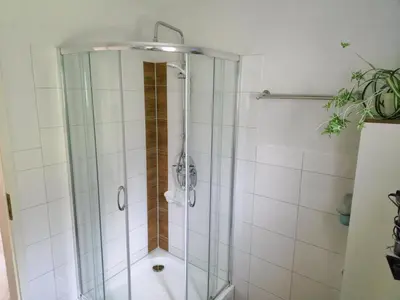 Ein Badezimmer in der Unterkunft Ferienwohnung Lux