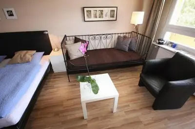 Ein Sitzbereich in der Unterkunft City Lodging Apartments