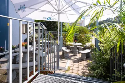 Ein Garten an der Unterkunft Familienhotel Citylight