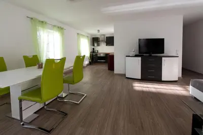 TV/Unterhaltungsangebot in der Unterkunft Ferienwohnungen auf der Schleusenhalbinsel
