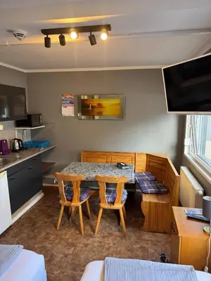 Küche/Küchenzeile in der Unterkunft Motel Home Berlin