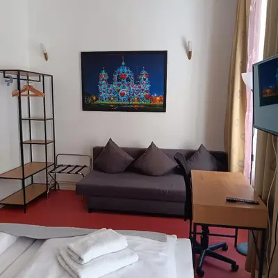 Ein Sitzbereich in der Unterkunft Hotel Amelie Berlin