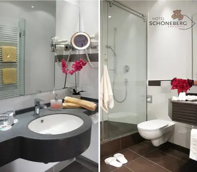 Ein Badezimmer in der Unterkunft Hotel Schöneberg