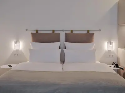 Ein Bett oder Betten in einem Zimmer der Unterkunft Classik Hotel Hackescher Markt - Self Check In