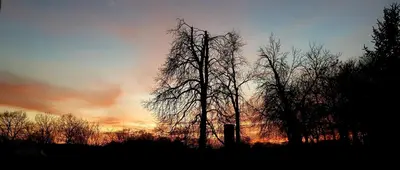 Blick auf den Sonnenuntergang/Sonnenaufgang von des Ferienhauses aus oder aus der Nähe