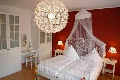 Ein Bett oder Betten in einem Zimmer der Unterkunft Refugium am Engelbecken