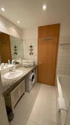 Ein Badezimmer in der Unterkunft Refugium am Engelbecken