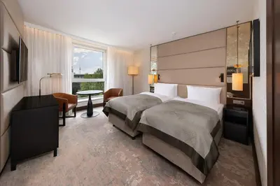 Ein Bett oder Betten in einem Zimmer der Unterkunft InterContinental Berlin by IHG