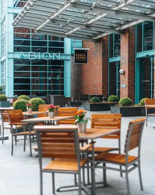 Ein Sitzbereich in der Unterkunft ABION Spreebogen Waterside Hotel Berlin