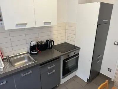 Küche/Küchenzeile in der Unterkunft Berlin Pur