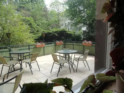 Ein Garten an der Unterkunft Hotel Graf Pückler