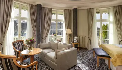 Ein Sitzbereich in der Unterkunft Potsdam Hotel Am Jägertor