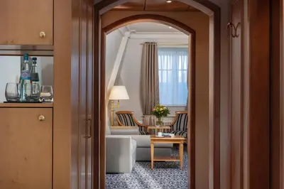 Ein Sitzbereich in der Unterkunft Potsdam Hotel Am Jägertor