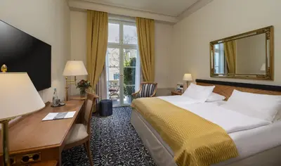 Ein Bett oder Betten in einem Zimmer der Unterkunft Potsdam Hotel Am Jägertor