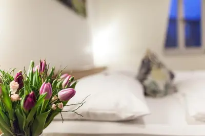 Ein Bett oder Betten in einem Zimmer der Unterkunft martas Hotel Allegra Berlin