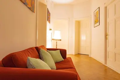 Ein Sitzbereich in der Unterkunft Pension Majesty